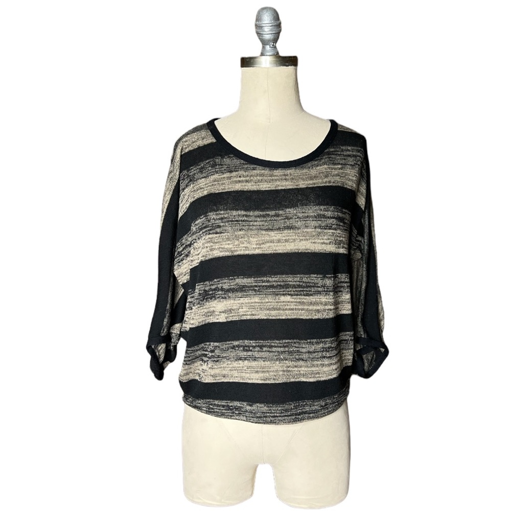 Body Central Striped Batwing Crop Top size S